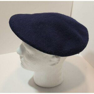 San Diego Hat Co Newsboy Cap Driver Cabbie Mens 100% Wool Navy Blue NWT Stretch